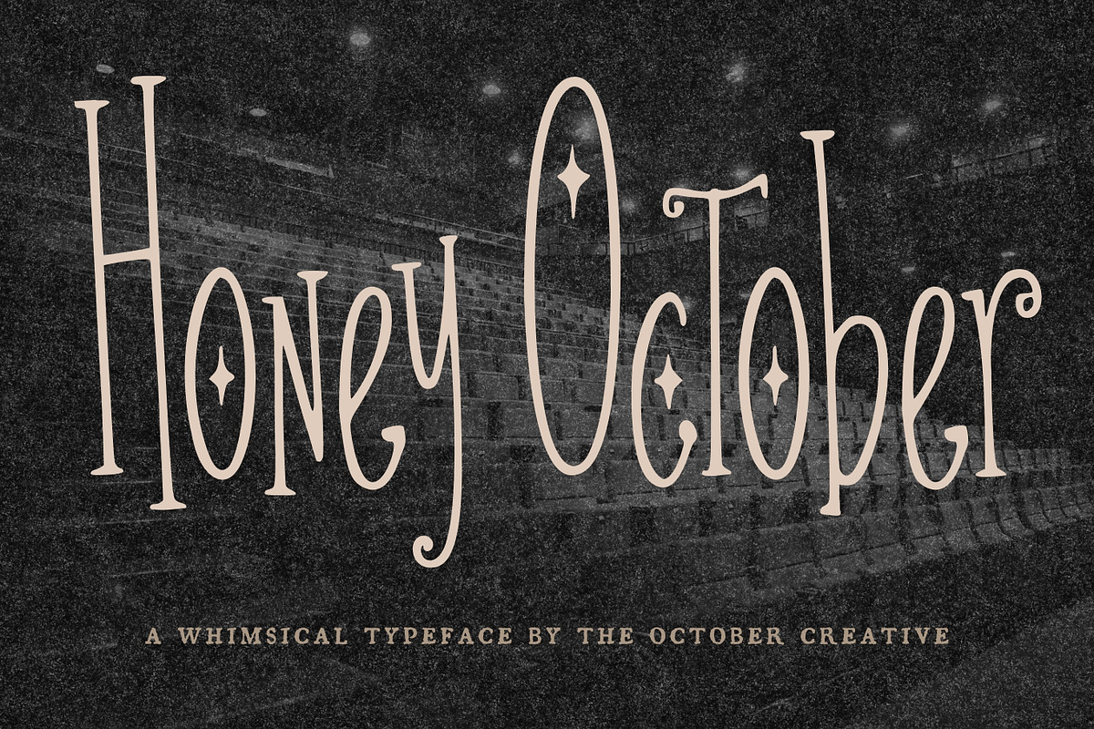 Honey October Sparkle Serif Font, a Serif Font by The October Creative (Photo 1 of 8)