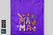 Baseball Mama Coquette Png, a Sport Illustration by Unique Design Team (Thumbnail 3 of 7)