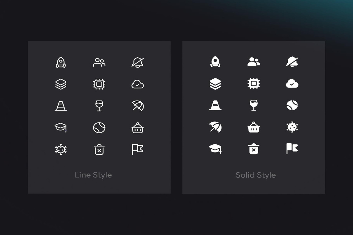 Universal Icon Set | 1,000+ Icons, a Solid Icon by Lumina_ui_ux202 (Photo 5 of 6)