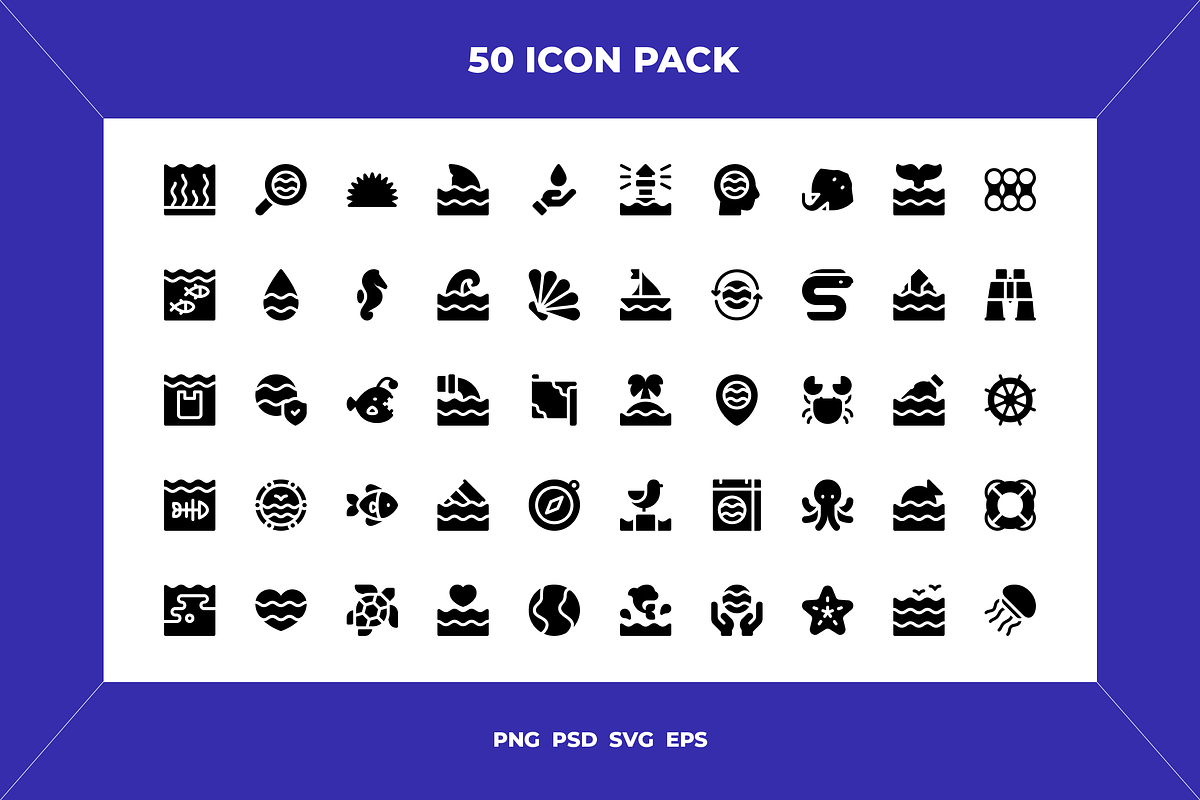 World oceans day icons, an Icon by Wencory (Photo 1 of 2)