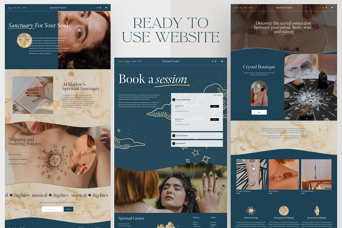 Spiritual Website & Canva Templates, a Squarespace Template by Story Native (Photo 3 of 16)