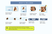 Blue Shopify Retro Website Banners, a Shopify Template by Template Twist Shop (Thumbnail 4 of 5)