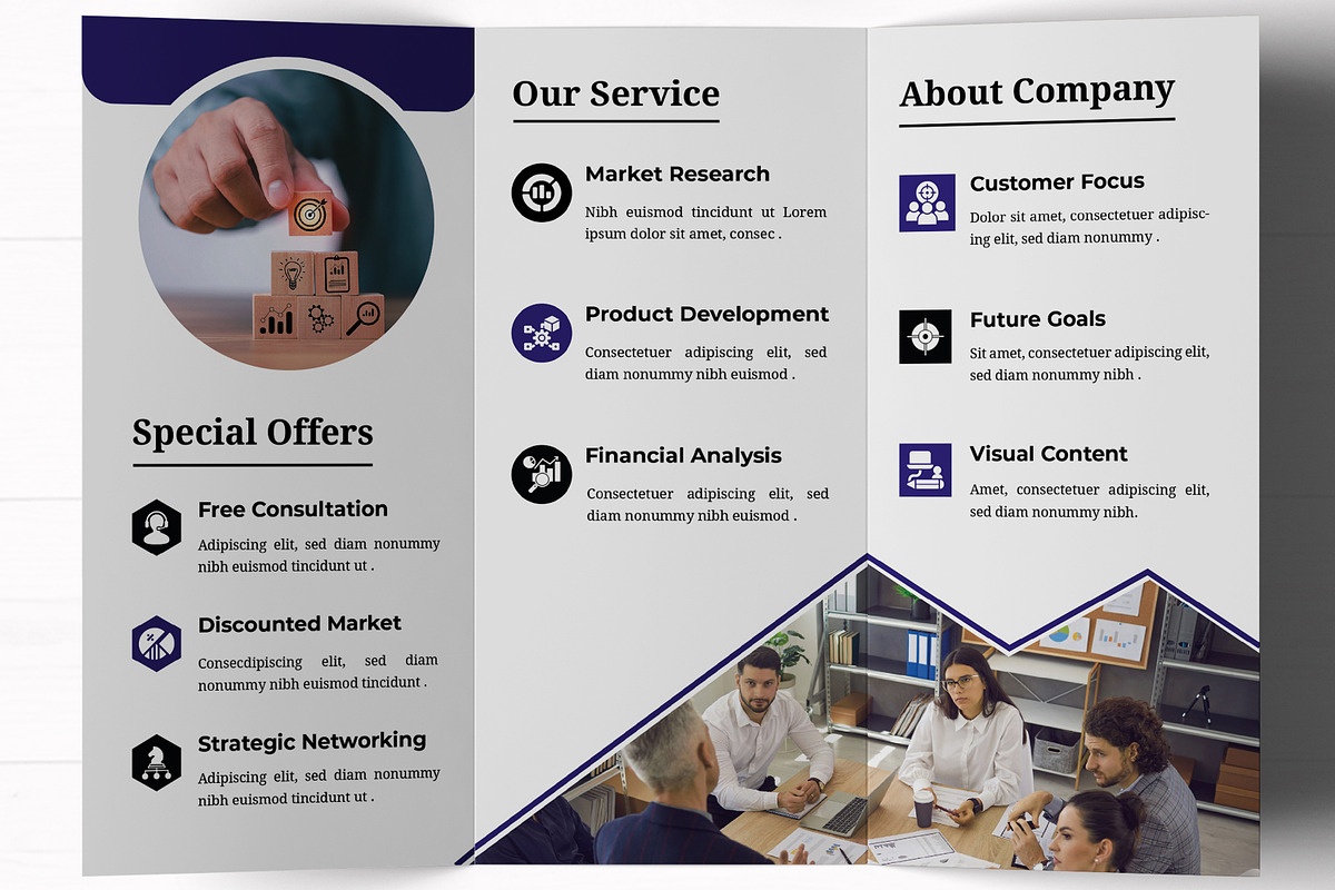 Business Agency Trifold Brochure, a Brochure Template by MightyDesign (Photo 4 of 7)