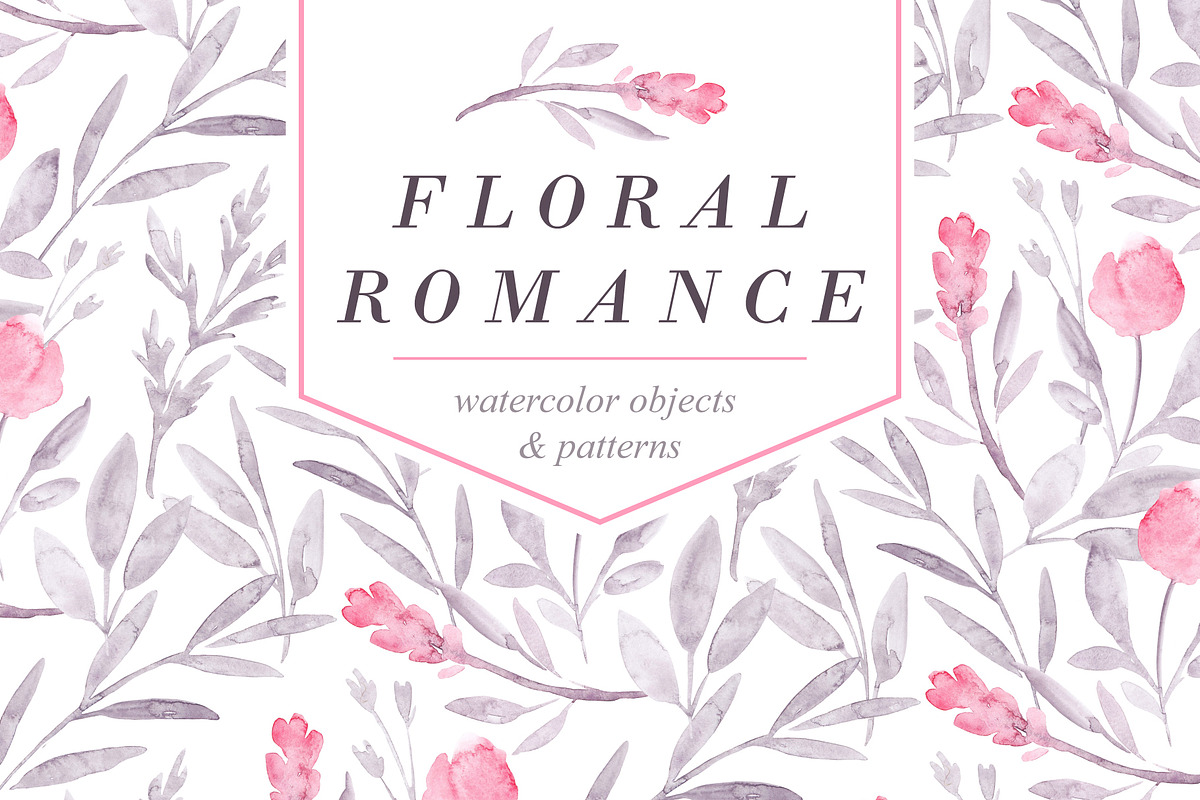 FLORAL ROMANCE – Watercolor Peonies, an Object Graphic by Yashroom (Photo 1 of 6)