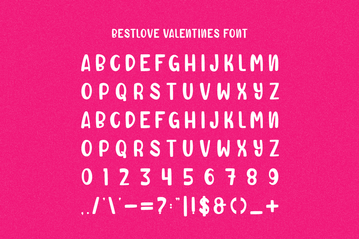 Bestlove Valentines Font, a Sans Serif Font by Iqsiart Studio (Photo 5 of 6)