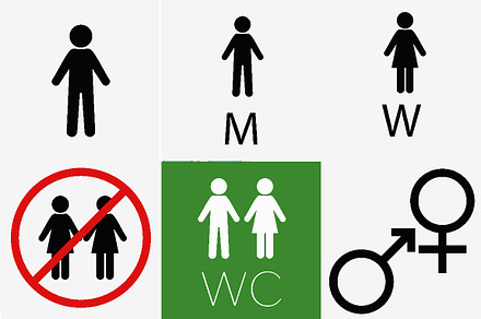 Man and woman icons