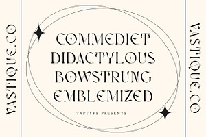 Vastyque - Modern Ligatures Serif