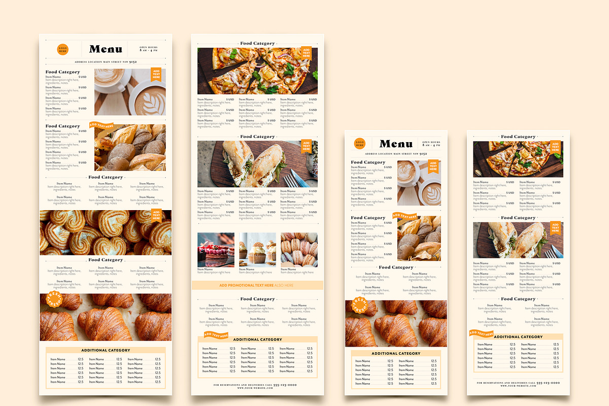 Bakery Coffee Shop Print Menu Layout, a Brochure Template by Juan ePrint Shop (Photo 1 of 2)