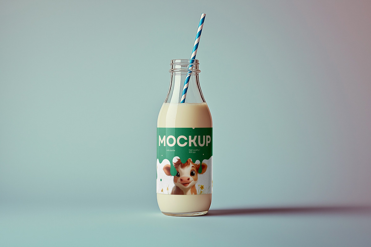 Milk & Juice Packaging Mockups, a Packaging Mockup by dpi (Photo 9 of 14)