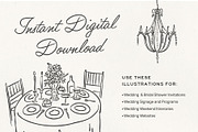 Hand Drawn Wedding Elements, an Illustration by Claire Emery Designs (Thumbnail 4 of 7)
