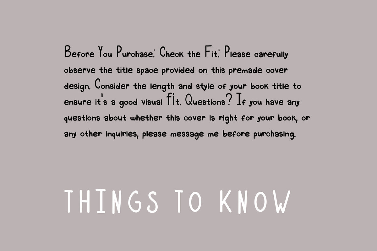 Premade Book Cover Minimalist Design preview 2