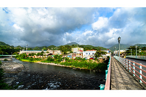 Roseau River and Windsor Park Sports, an Architecture Photo by Leonid Andronov