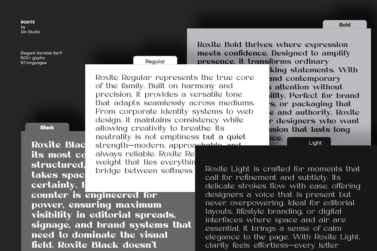 Roxite, a Serif Font by din-studio.com (Photo 13 of 16)