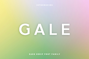 Gale - Feminine Geometric Sans Serif