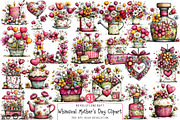 Whimsical Mother's Day Clipart, an Illustration by OK Design (Thumbnail 1 of 6)