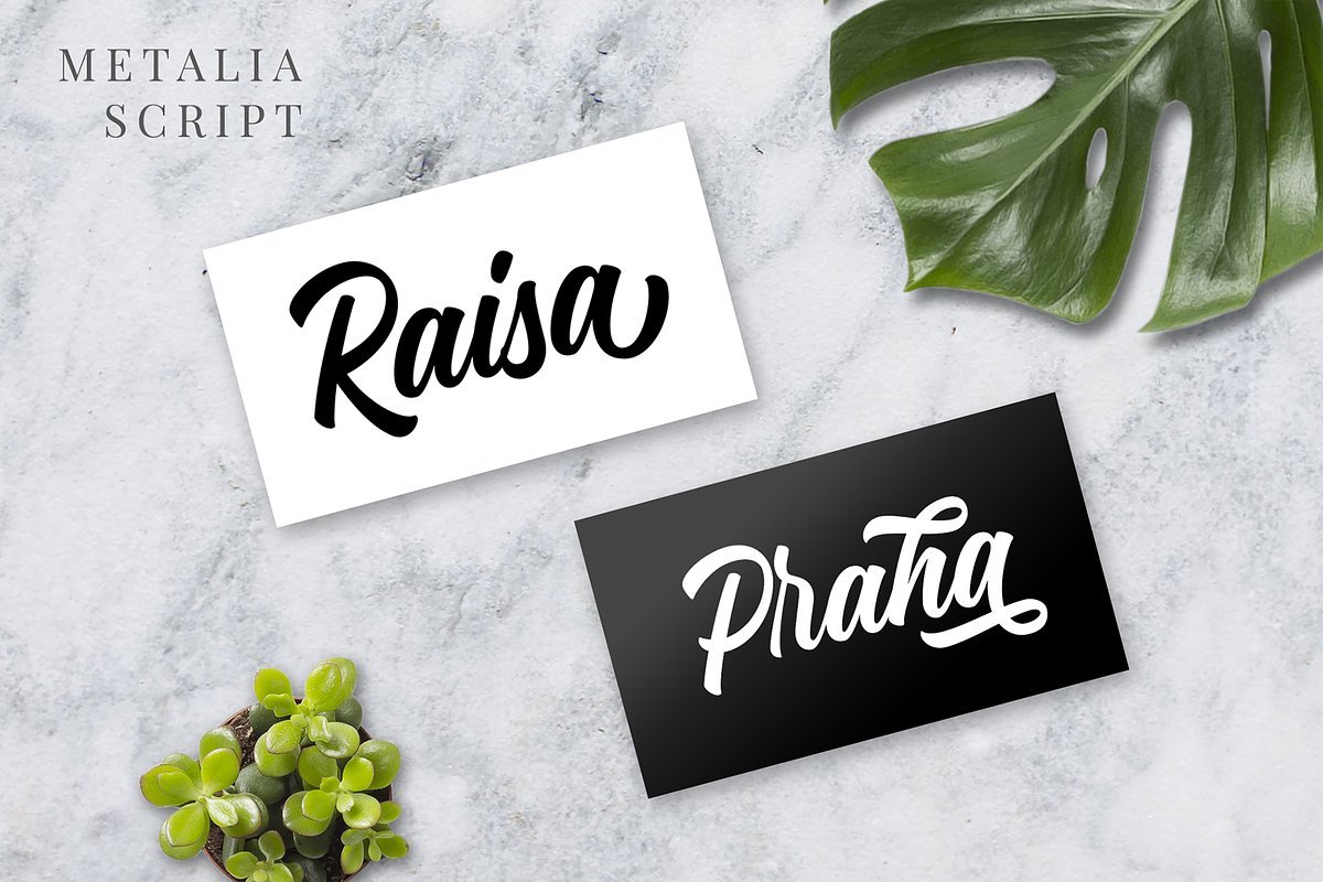 Metalia Script, a Script Font by hastatypestd (Photo 6 of 8)