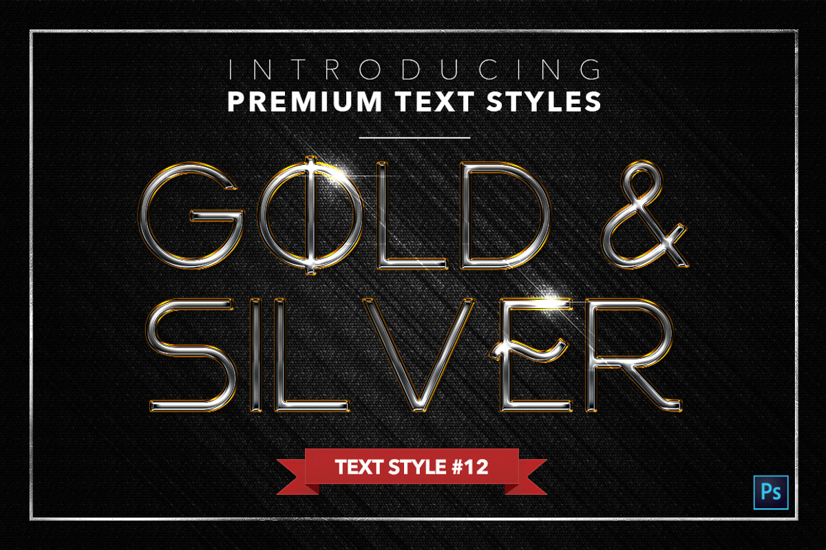 Gold & Silver #3 - 15 Text Styles, a Layer Style Add-On by Jonas Stensgaard (Photo 13 of 18)