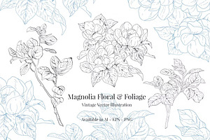 Magnolia Floral &Foliage