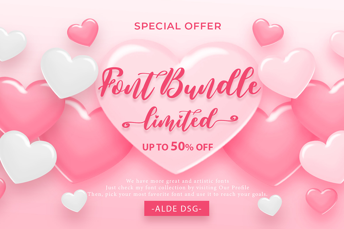 Valentine Wonder, a Script Font by Aldedesign (Photo 5 of 12)