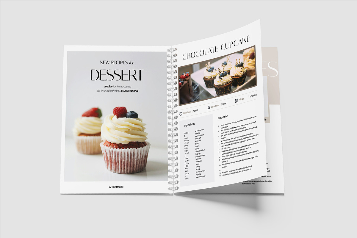 Aesthetic Modern Cook Book Template, a Magazine Template by TMint Play (Photo 4 of 10)