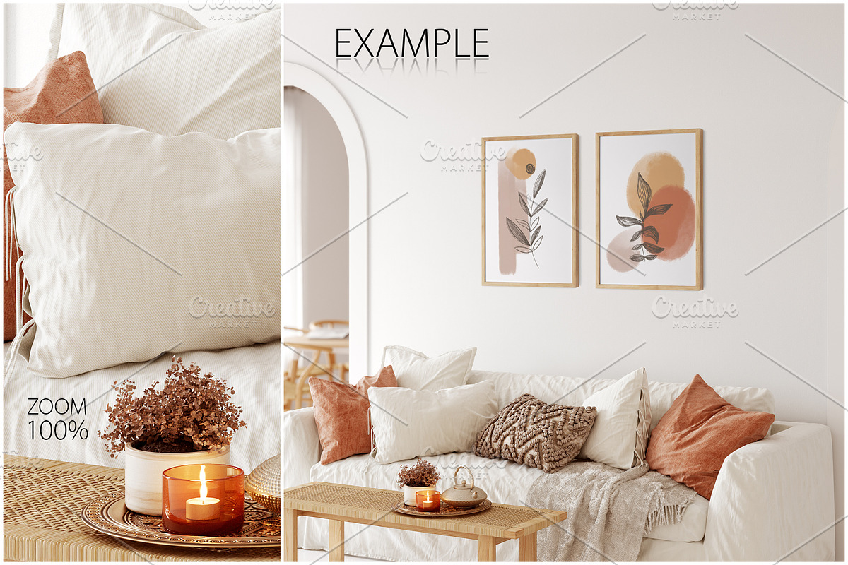 Frame & Wall Mockup Bundle - 7, a Print Template by Yuri-U (Photo 9 of 27)