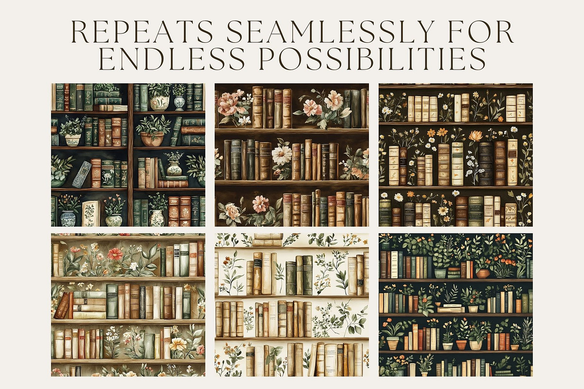 12 Scholarly Botanica Patterns, a Pattern Graphic by Inknfolly (Photo 2 of 7)