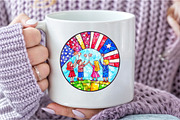 Stained Glass 4th of July Clipart, an Illustration by DreamCafeArt (Thumbnail 7 of 9)