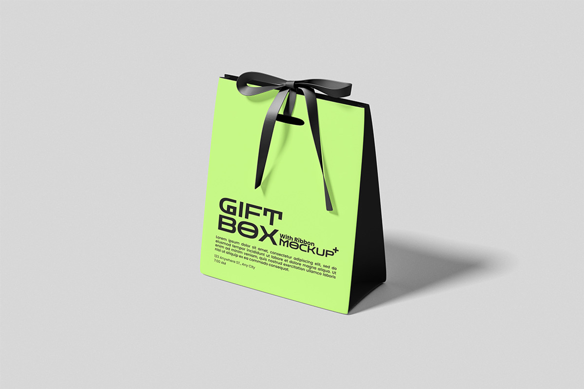 Gift Box Mockup, a Packaging Mockup by xavier_studio (Photo 4 of 5)