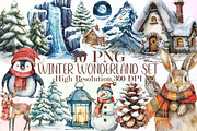 Winter Wonderland, Watercolor Winter, an Illustration by Sublimation Artist (Thumbnail 1 of 6)