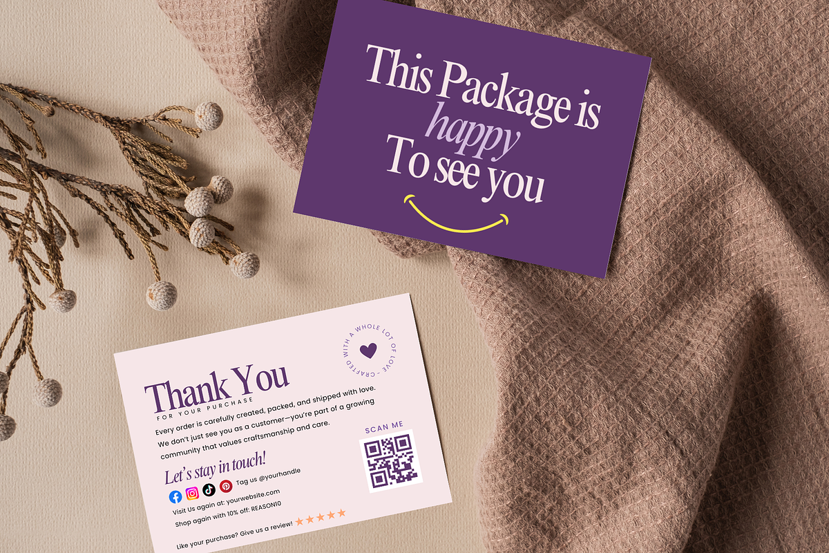 Editable Thank You Card Template, a Card Template by Elegant_Studio44 (Photo 2 of 6)