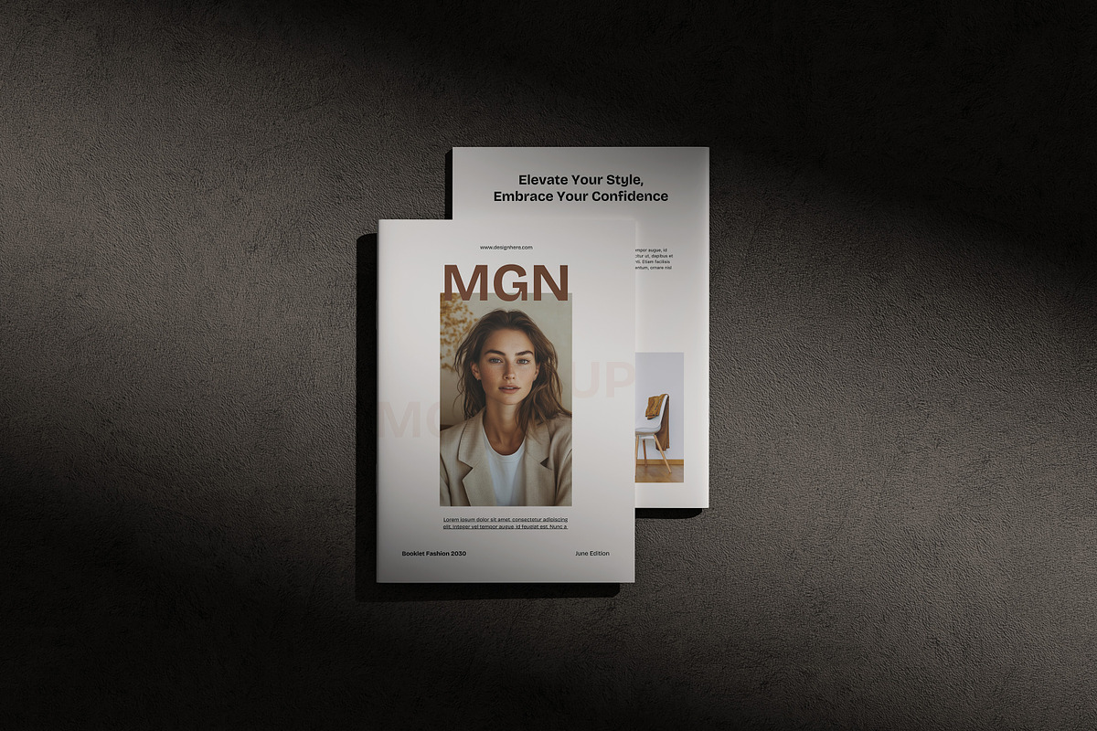 Catalog A4 Magazine Mockup, a Books & Magazine Mockup by AKMAL STUDIO (Photo 4 of 10)