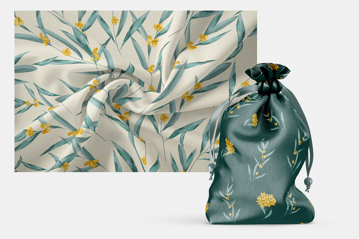 GOLDEN WATTLE Pattern, a Pattern Graphic by Madebyia (Photo 3 of 6)