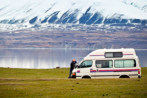 Lost Tourist With Van In Country, a Person Photo by THP Creative