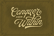 The Padlock - A Vintage Script, a Script Font by Letterhend Studio (Thumbnail 7 of 11)