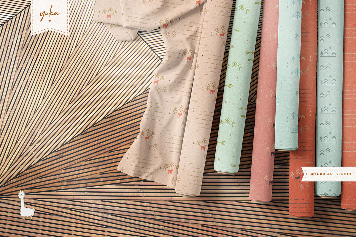 Wild Nature Pattern, a Pattern Graphic by Yuka Baby (Photo 7 of 7)