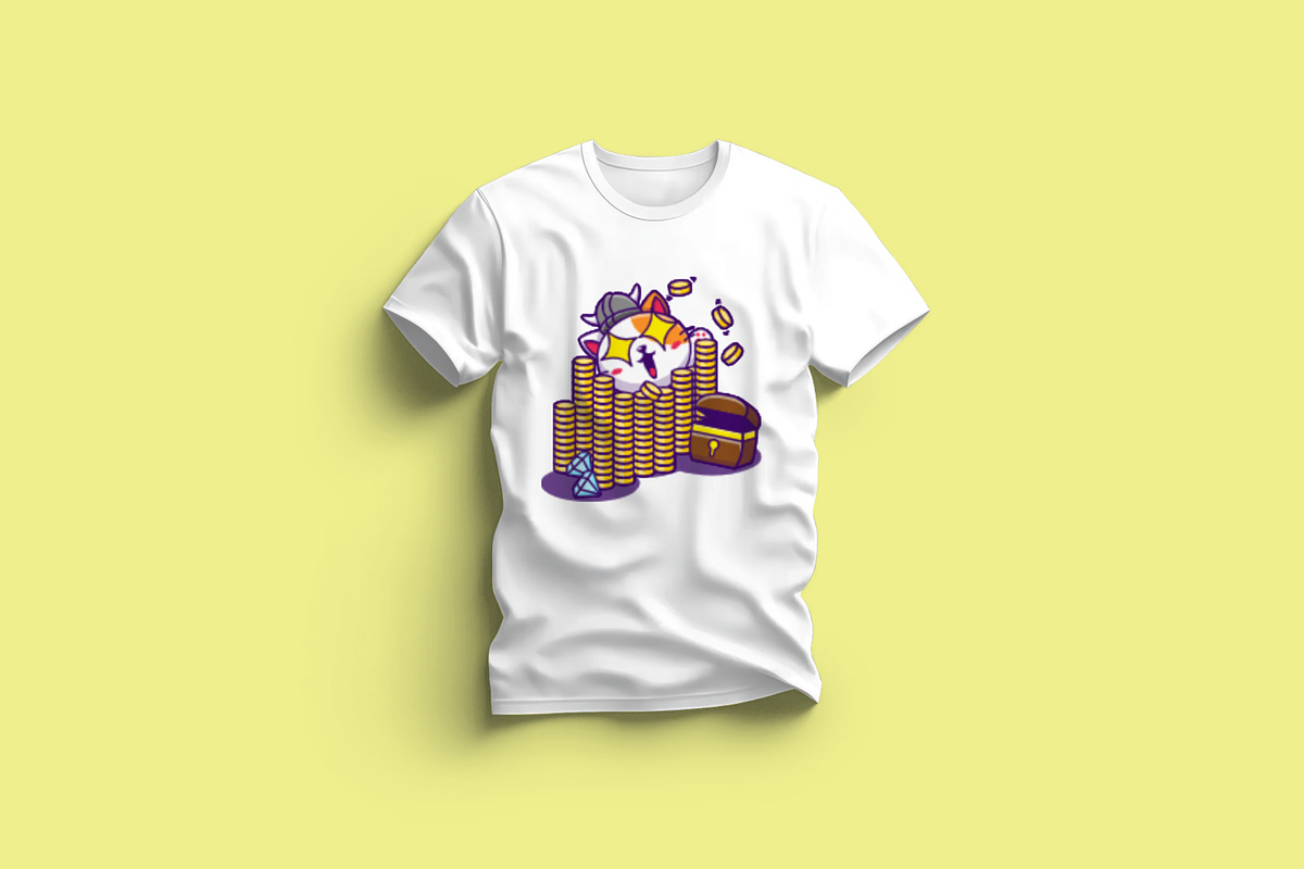 Cute Cat On A Pile Of Treasure, a Finance Illustration by Artstorystudio (Photo 3 of 3)