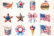 Watercolor Labor Day, an Illustration by DreamCafeArt (Thumbnail 3 of 4)