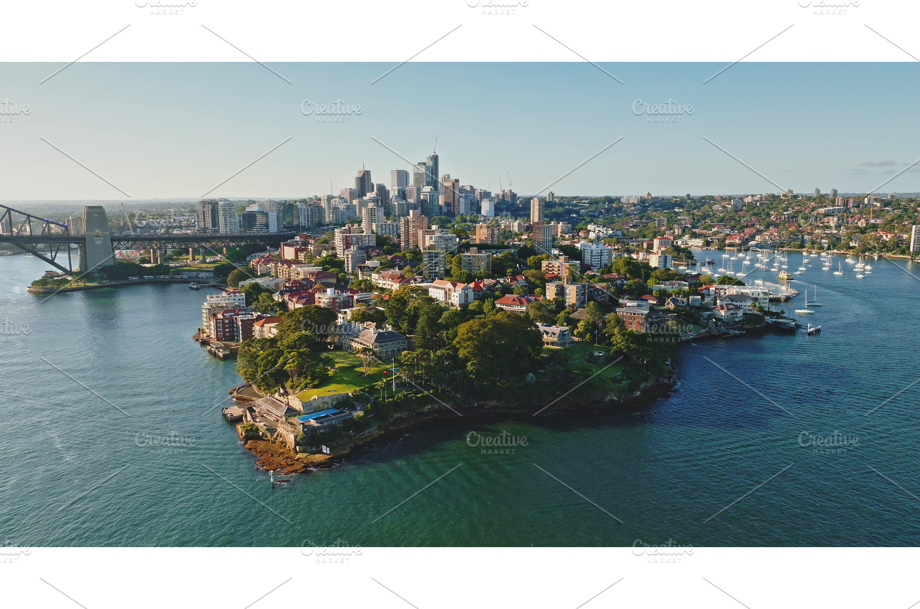 Aerial view of Sydney cityscape, an Architecture Photo by Goinyk
