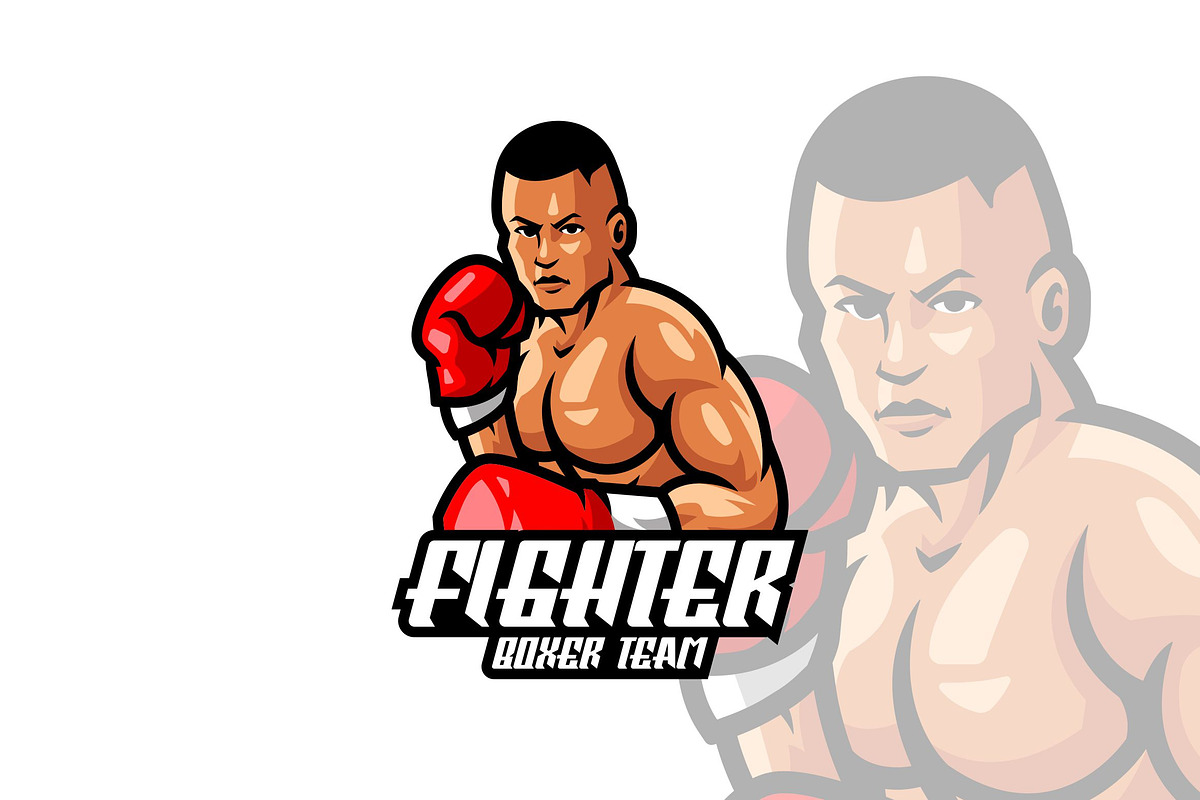Illustration Fighter Logo Design., a Branding & Logo Template by VectorCraft