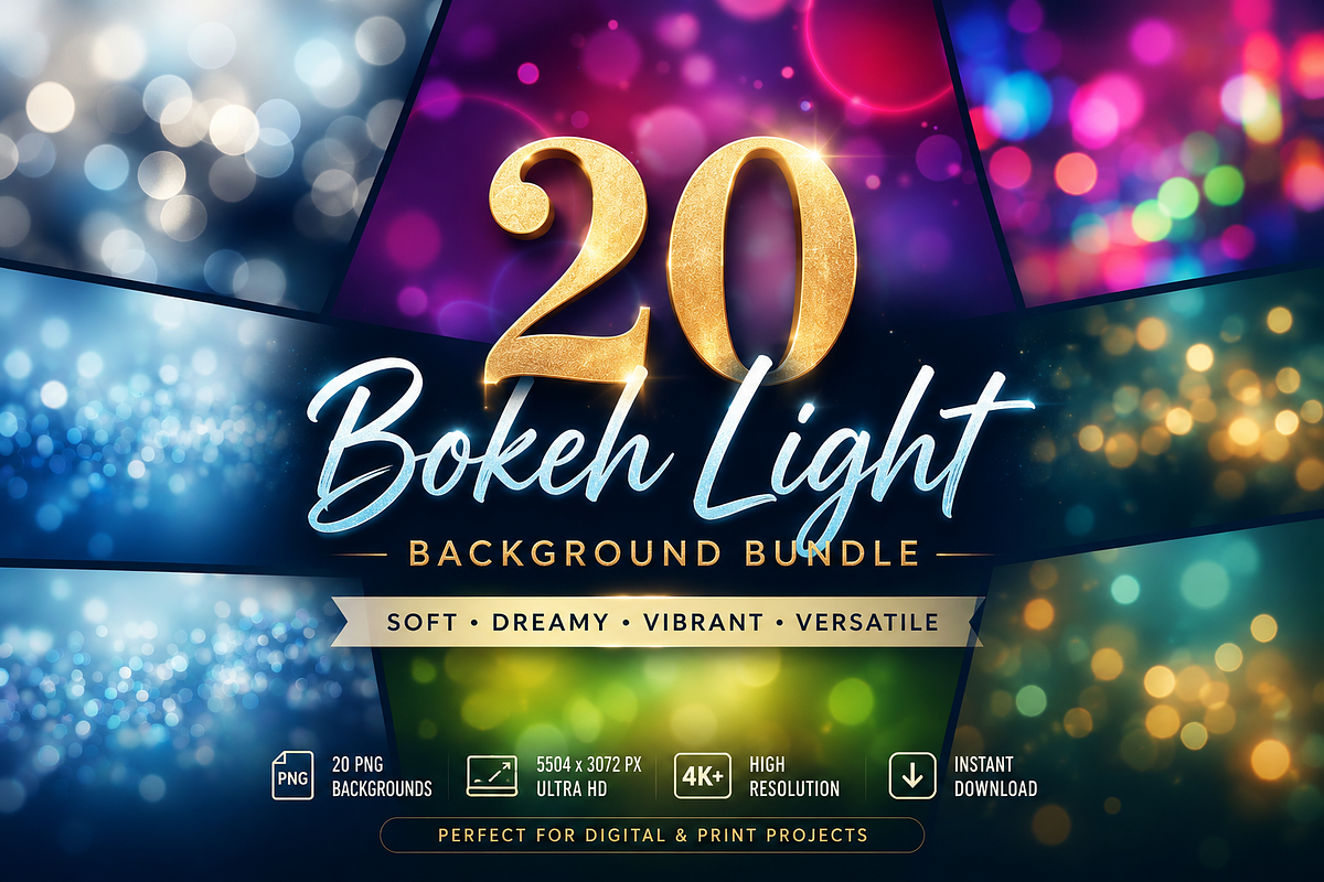 Bokeh Light Gradient Background, a Background Graphic by Rizenight (Photo 1 of 4)