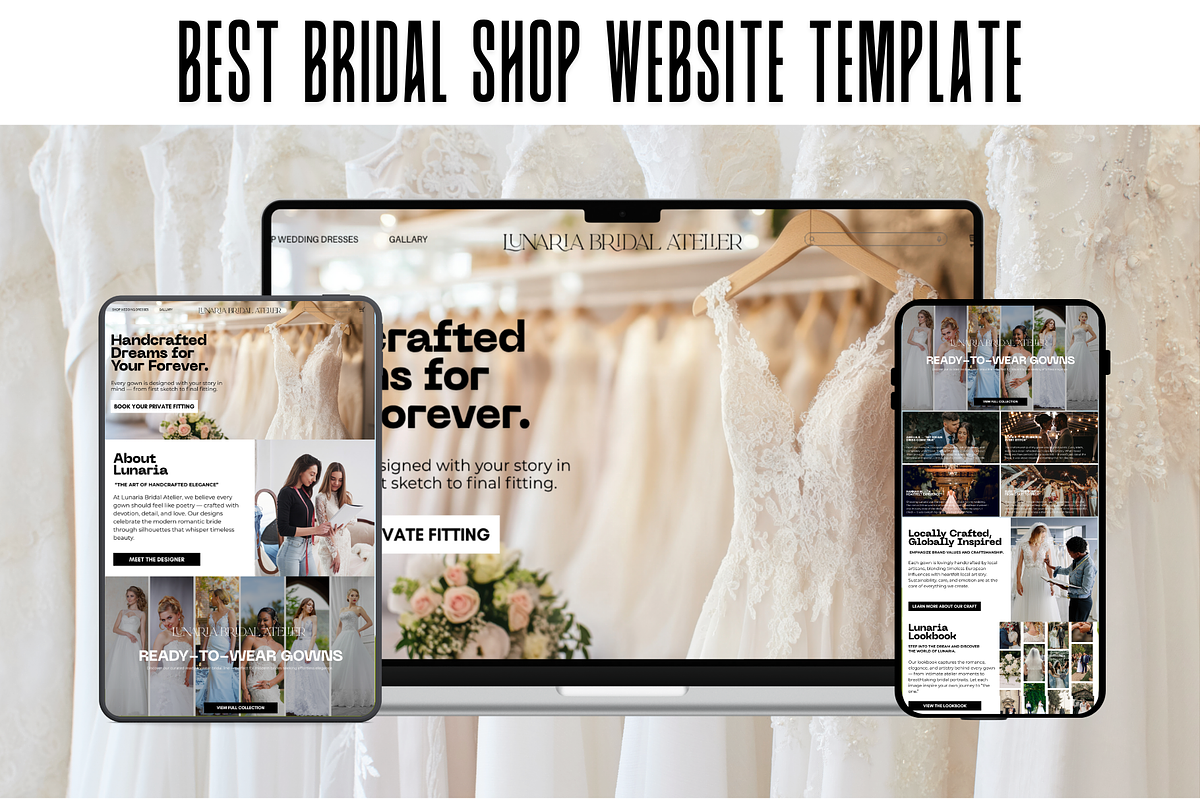 Wedding Dress Landing Page Template