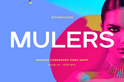 Mulers - Modern Condensed Sans Serif, a Sans Serif Font by Font Kingdom (Thumbnail 1 of 6)