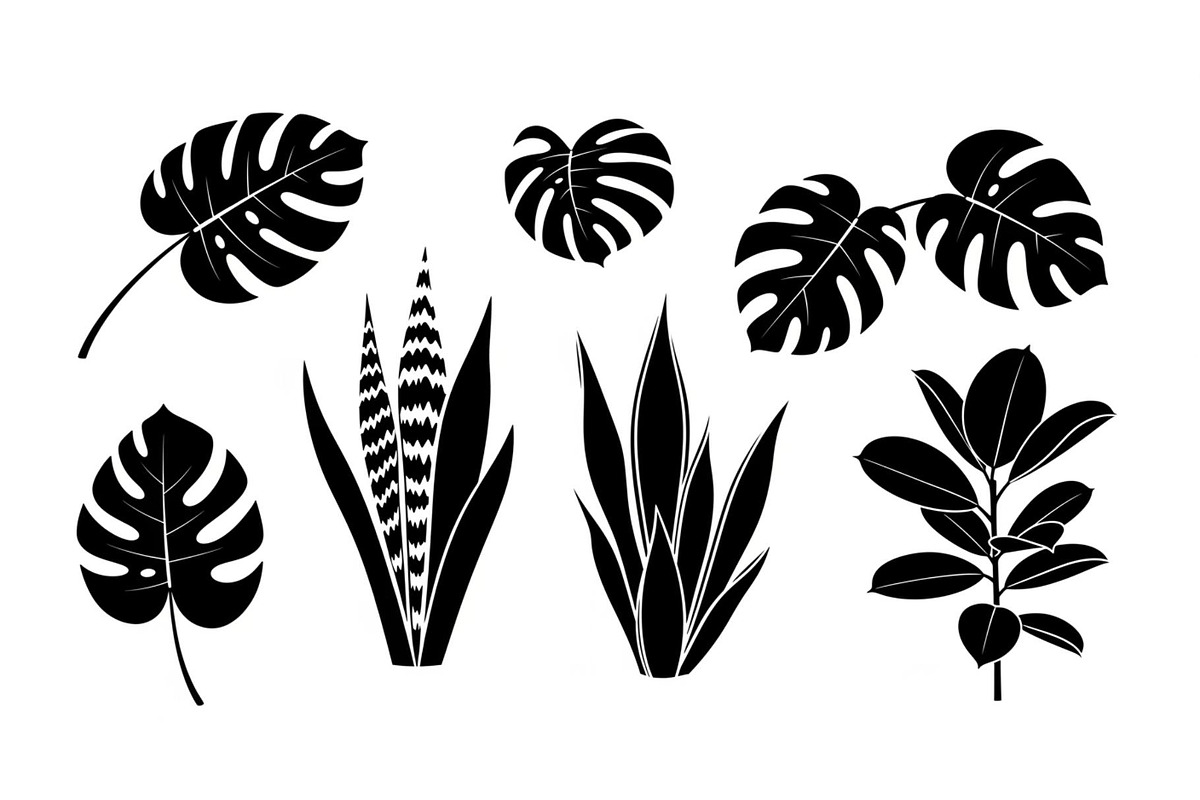 Minimal Botanical Leaf Silhouette Bu, an Illustration by Creativeshirt (Photo 13 of 51)