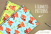 Red Panda Set, an Animal Illustration by SunnyWS (Thumbnail 3 of 3)