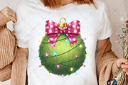 Christmas Ornament With Bow Png, an Illustration by Creative Art (Thumbnail 6 of 6)