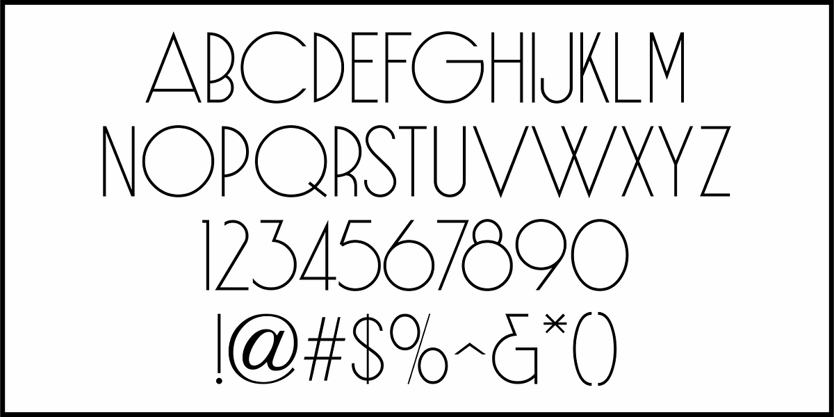 Single Line Deco JNL, a Sans Serif Font by Jeff Levine Fonts (Photo 3 of 5)