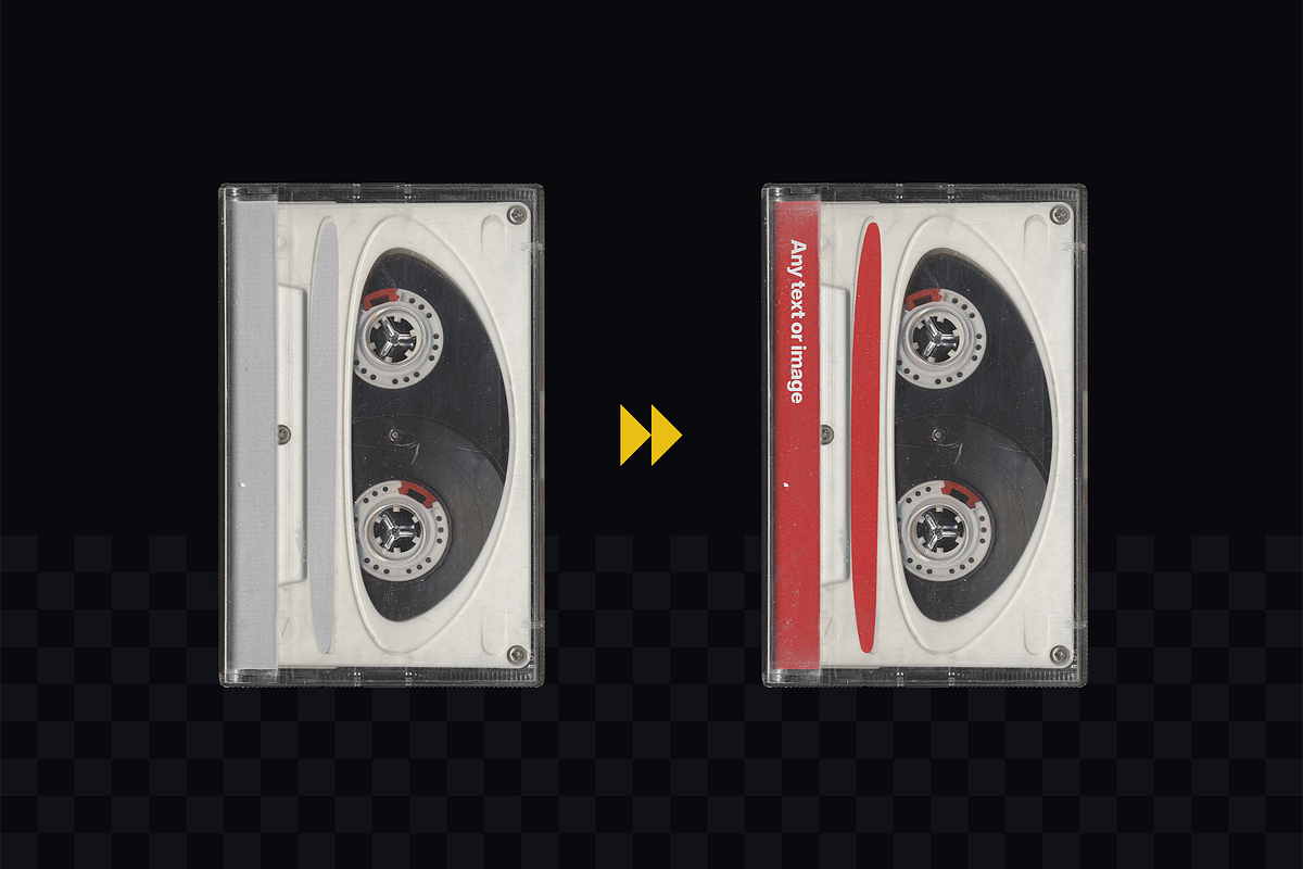 Audio Cassette Mockup Pack, a Packaging Mockup by BORT GRAPHIC (Photo 3 of 8)