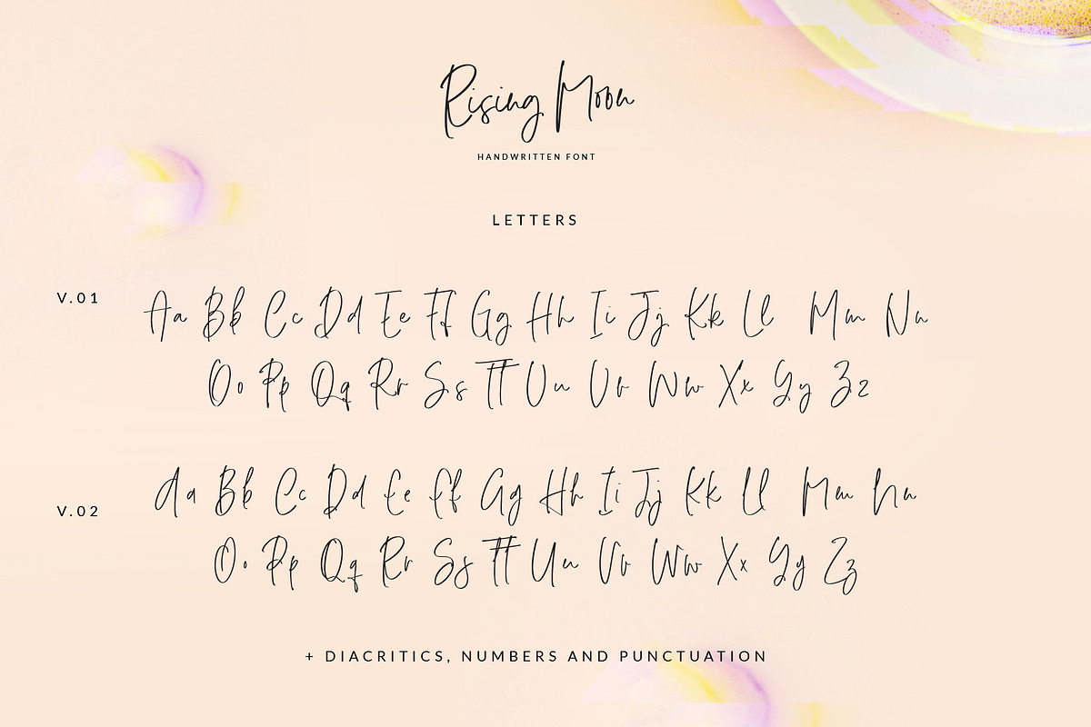 Rising Moon Handwritten Font, a Script Font by VladCristea (Photo 9 of 9)
