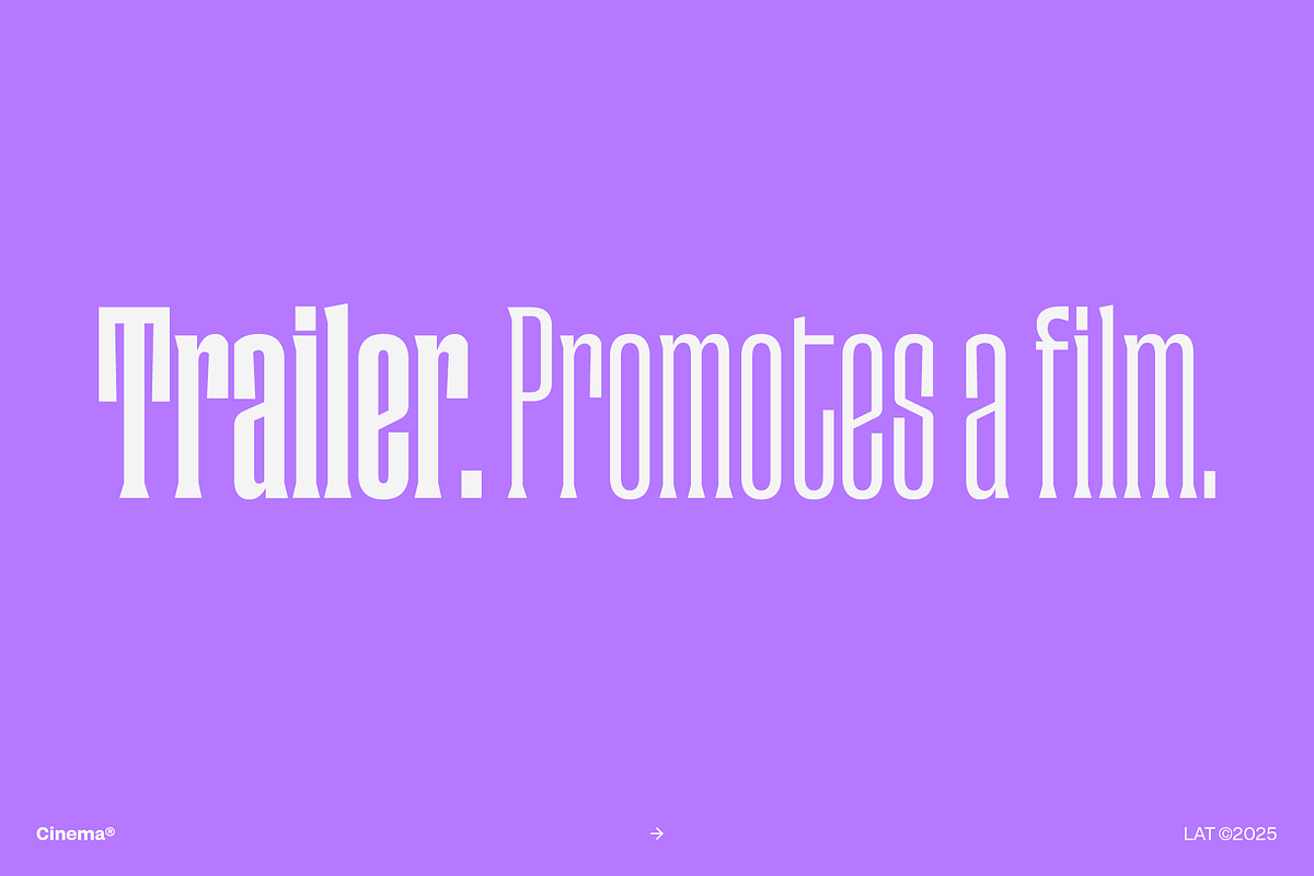 Cinema - Family 30% off, a Serif Font by Los Andes Type (Photo 10 of 10)