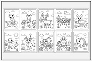 Desert Animals Coloring Pages, an Animal Illustration by Lamia Emad (Thumbnail 2 of 5)